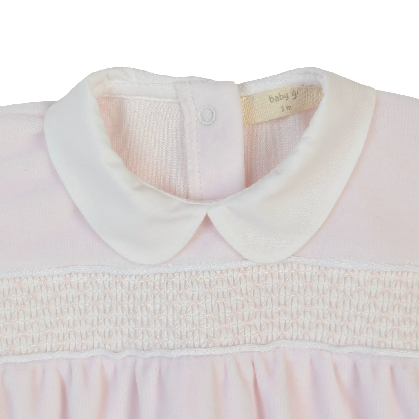 Baby GI VELOUR SMOCKED ROMPER