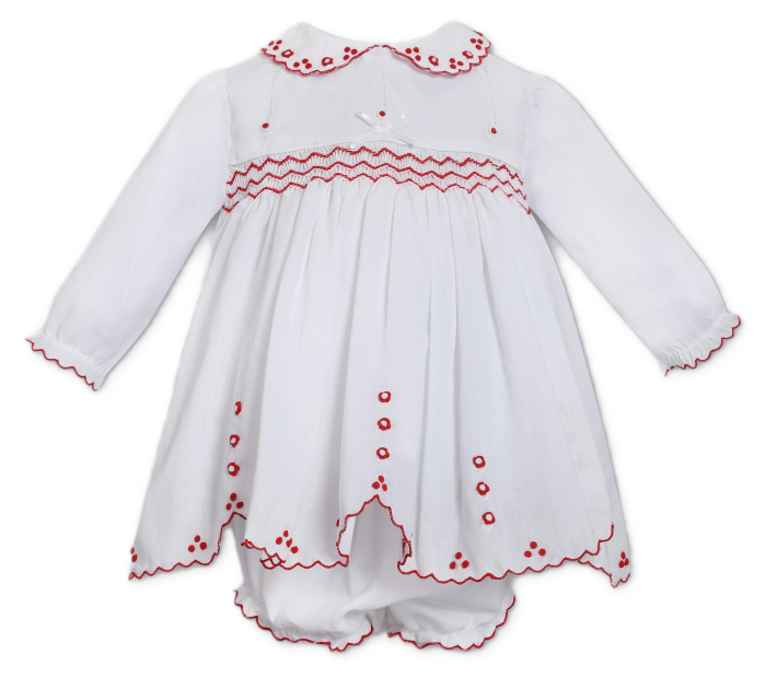 Sarah louise white & red dress