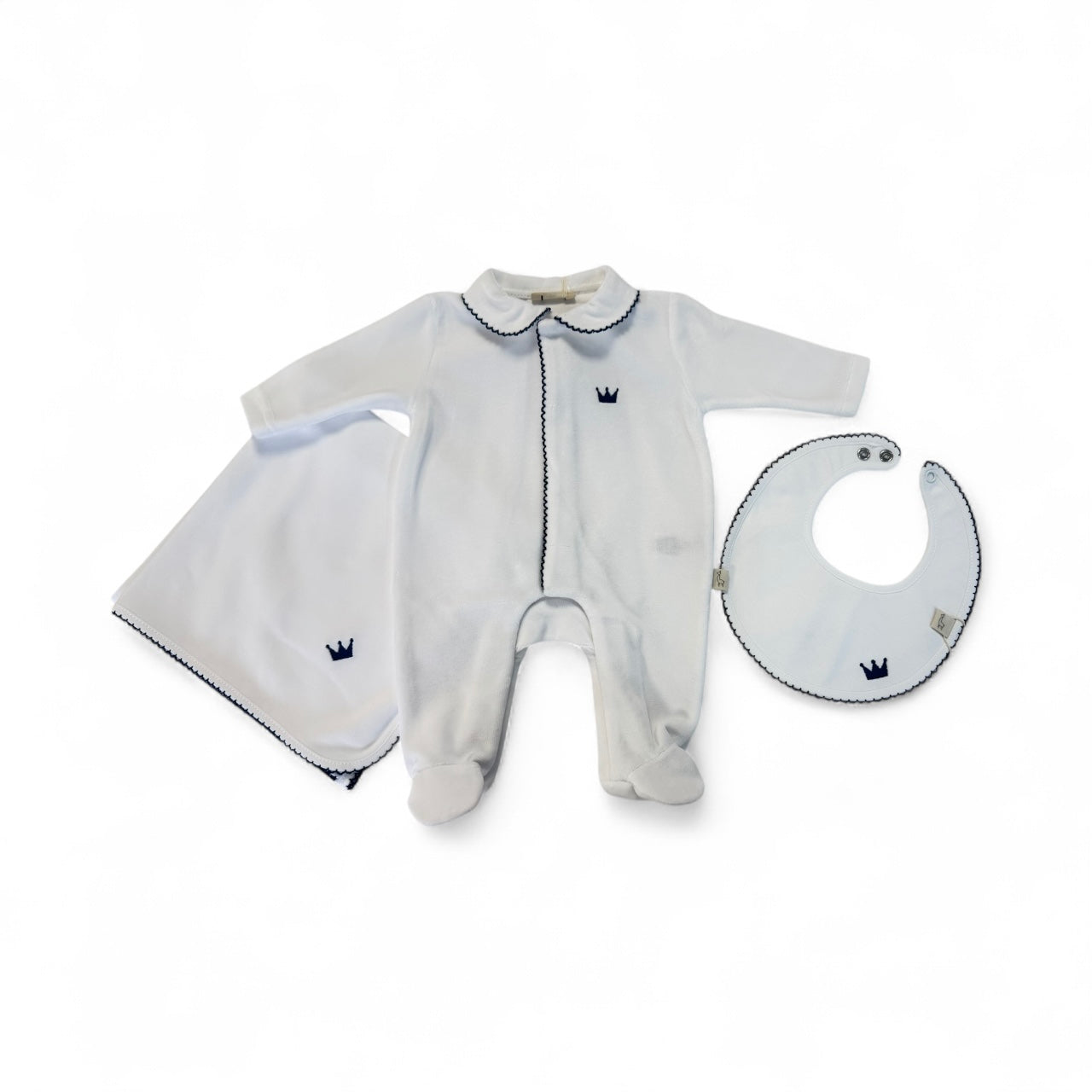 BABY IG CROWN white/navy