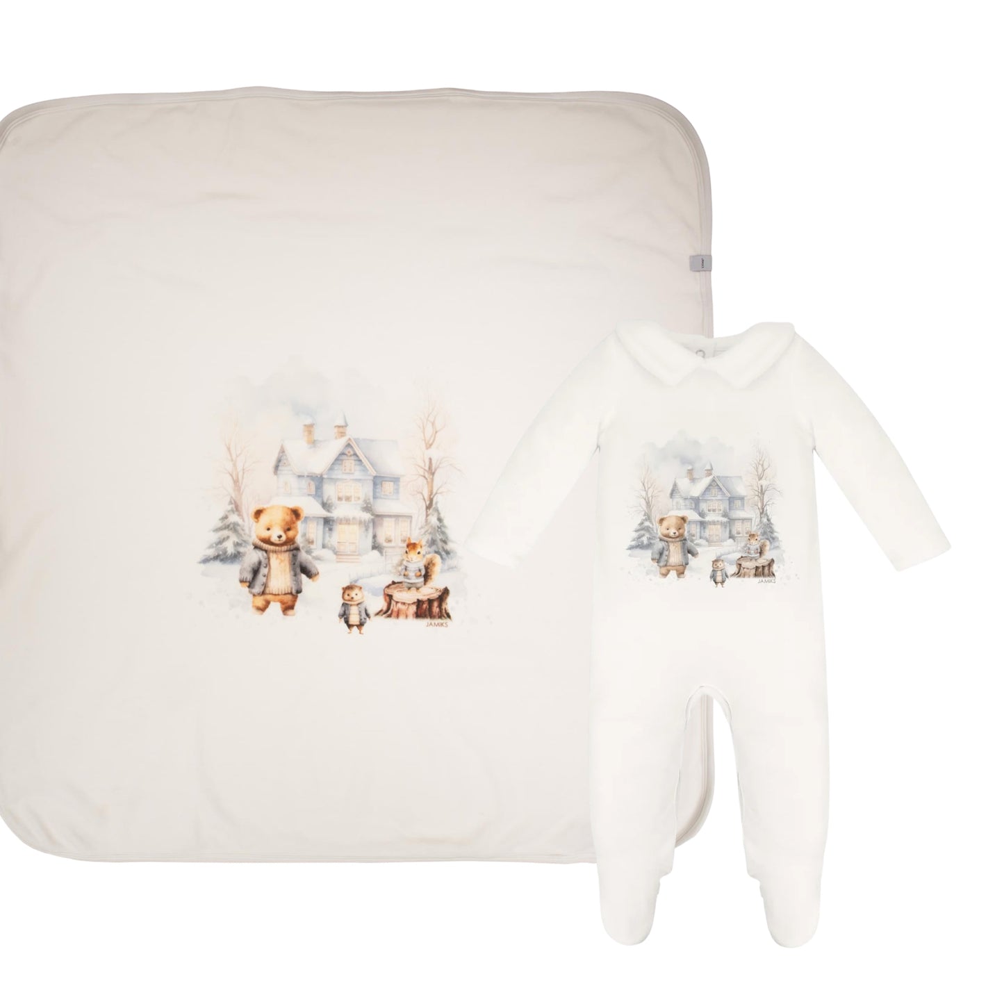 Jamiks Homero baby grow and swaddle