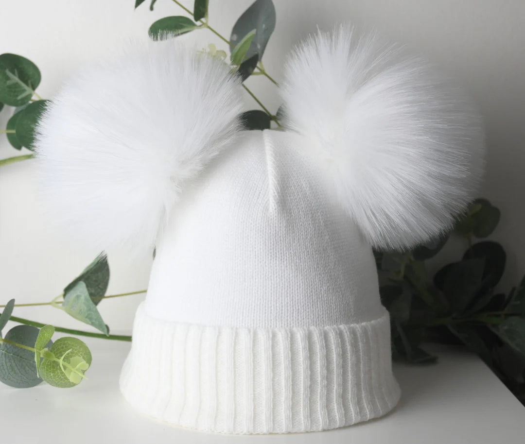 Double PomPom Hat