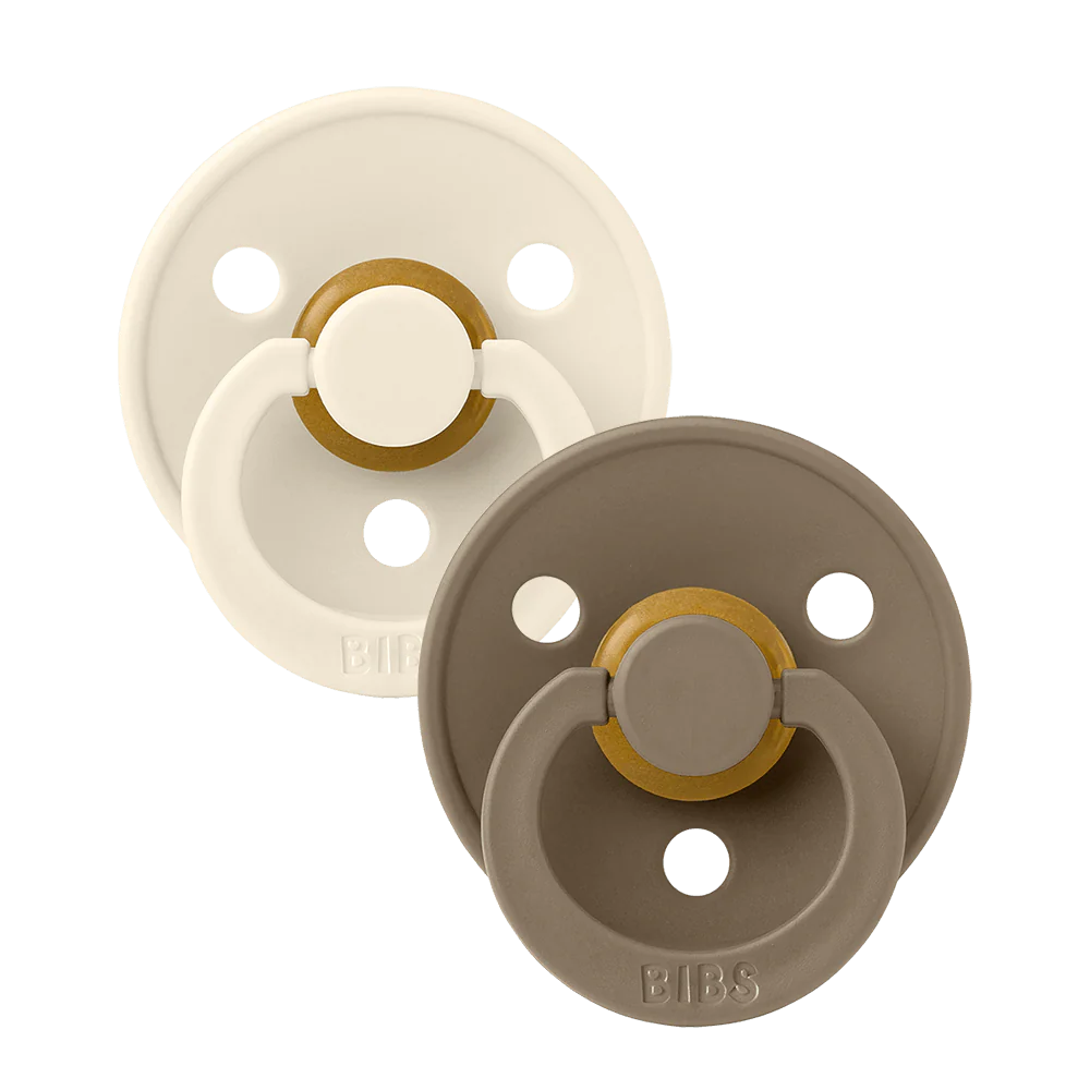 Bibs size 1 round dark oak/ivory