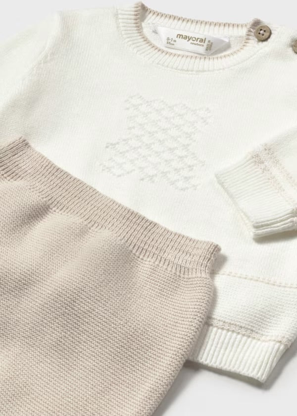 Mayoral baby knit set