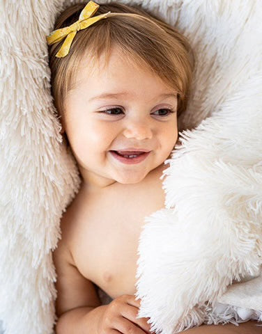 Fluffy Baby Blanket - Porcelain Cream - Koochicoo™️