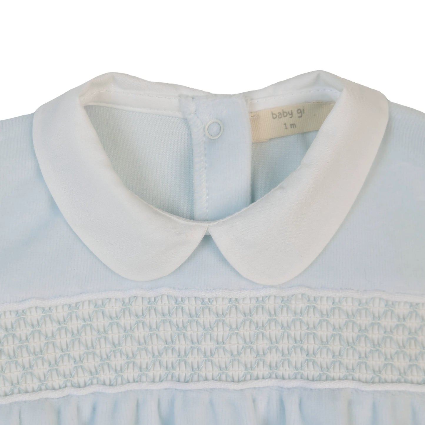 Baby GI VELOUR SMOCKED ROMPER