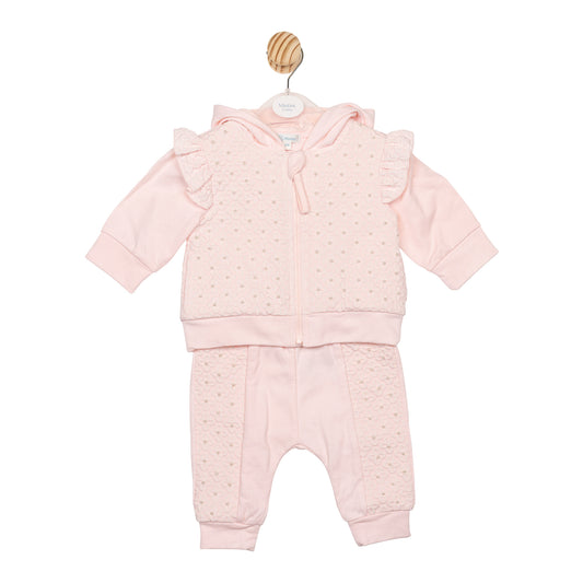 Mintini pink and pearl tracksuit
