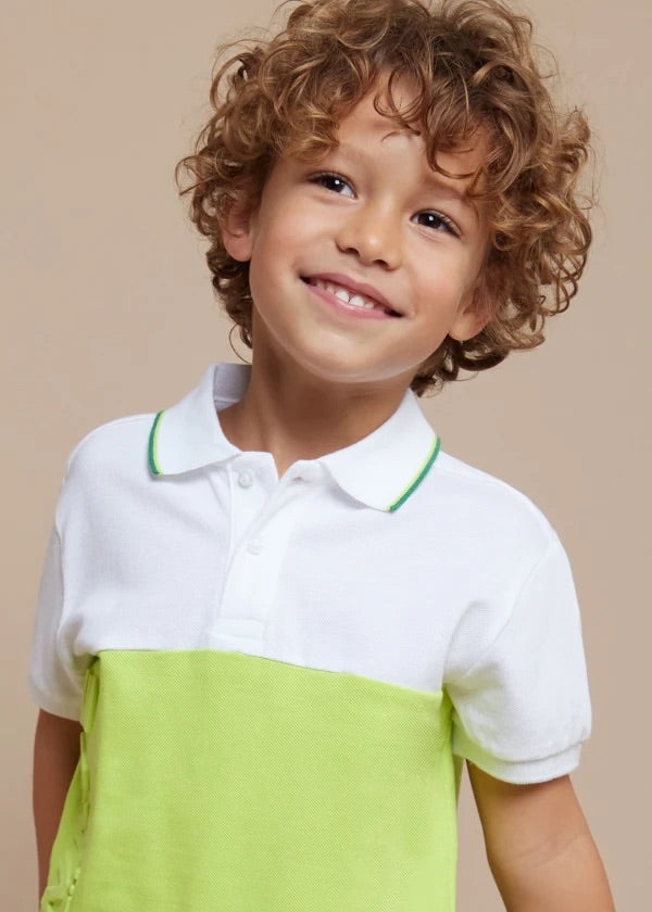 Boy Block Colour Polo Better Cotton