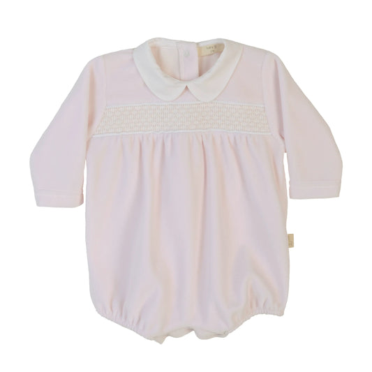 Baby GI VELOUR SMOCKED ROMPER