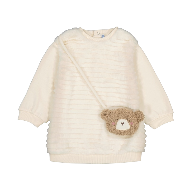 Mayoral teddy dress with bag
