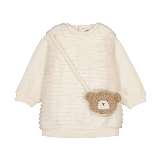 Mayoral teddy dress with bag