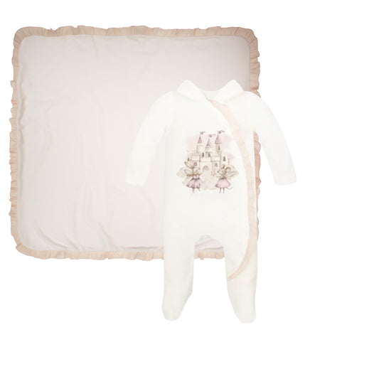 Jamiks Jolene baby grow and swaddle