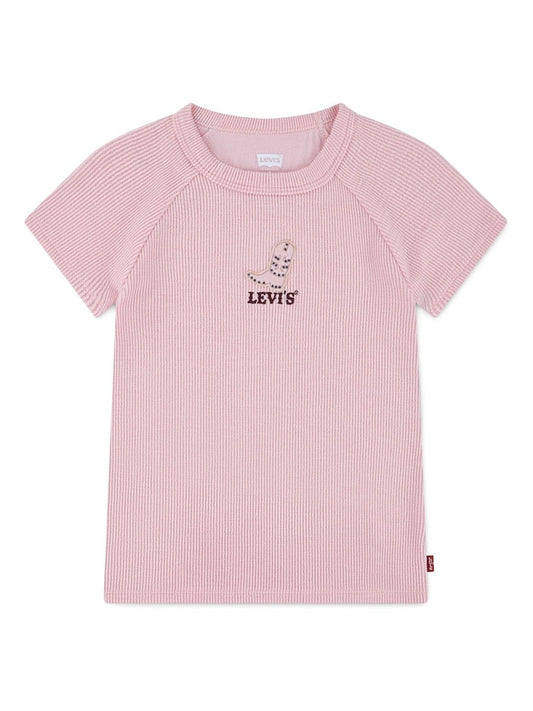 Levis crystal rose cowboy boot Tshirt
