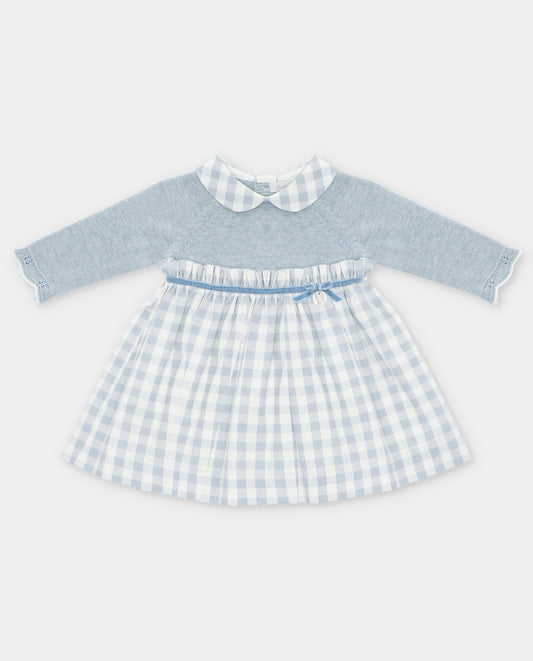 Martin Aranda blue checked dress