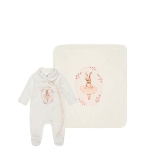 Jamiks Eugenie baby grow & swaddle