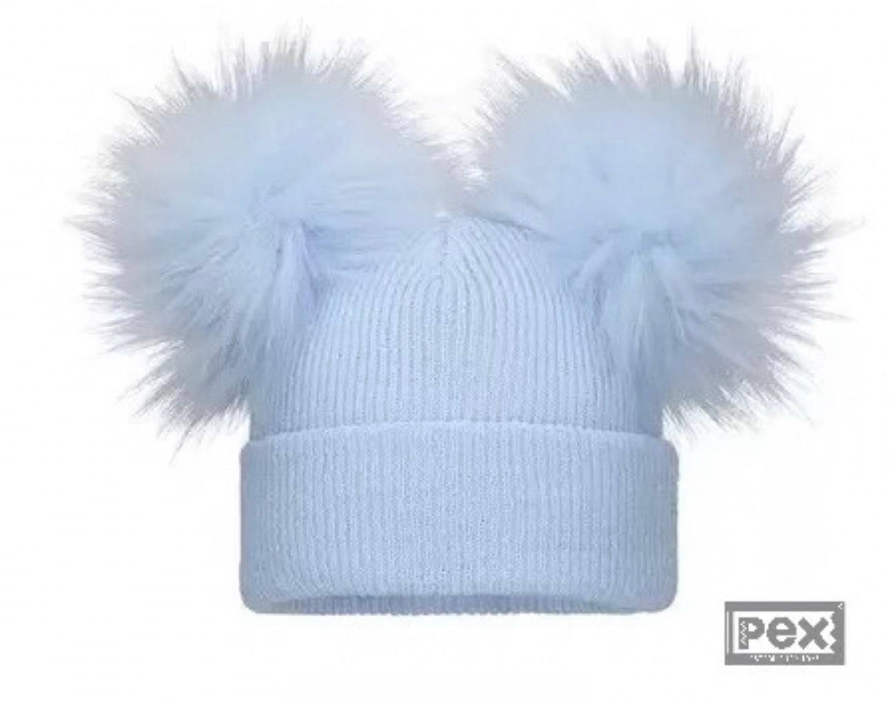 Double Pompom hat