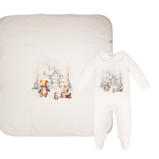 Jamiks Homero baby grow and swaddle