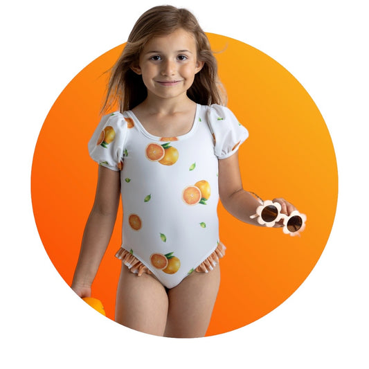 Meia Pata Orange Swimsuit