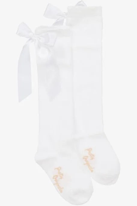 Pretty Originals White Knee Socks