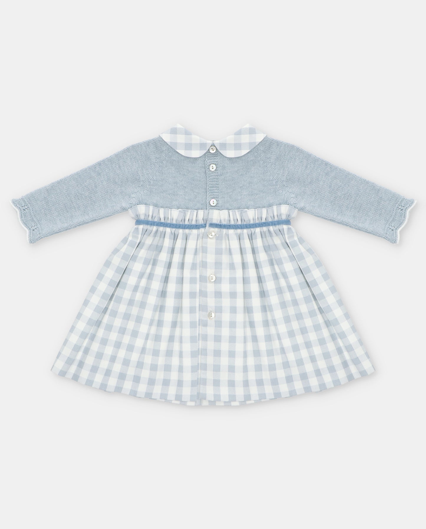 Martin Aranda blue checked dress