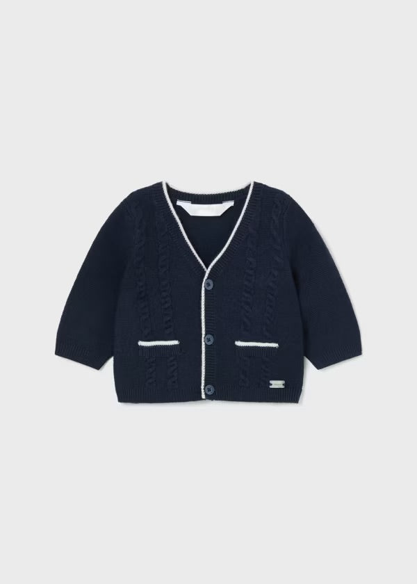 Mayoral navy and white cardigan