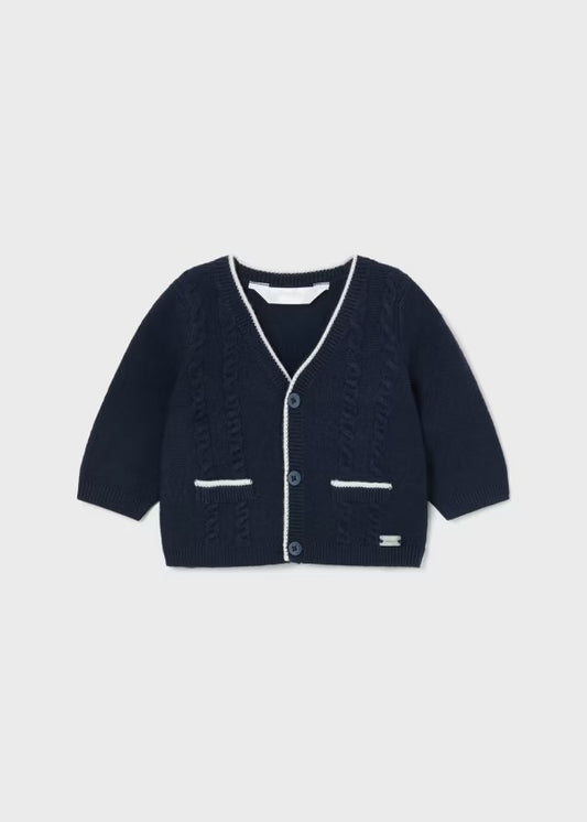 Mayoral navy and white cardigan