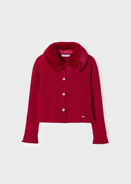 Mayoral red cardigan