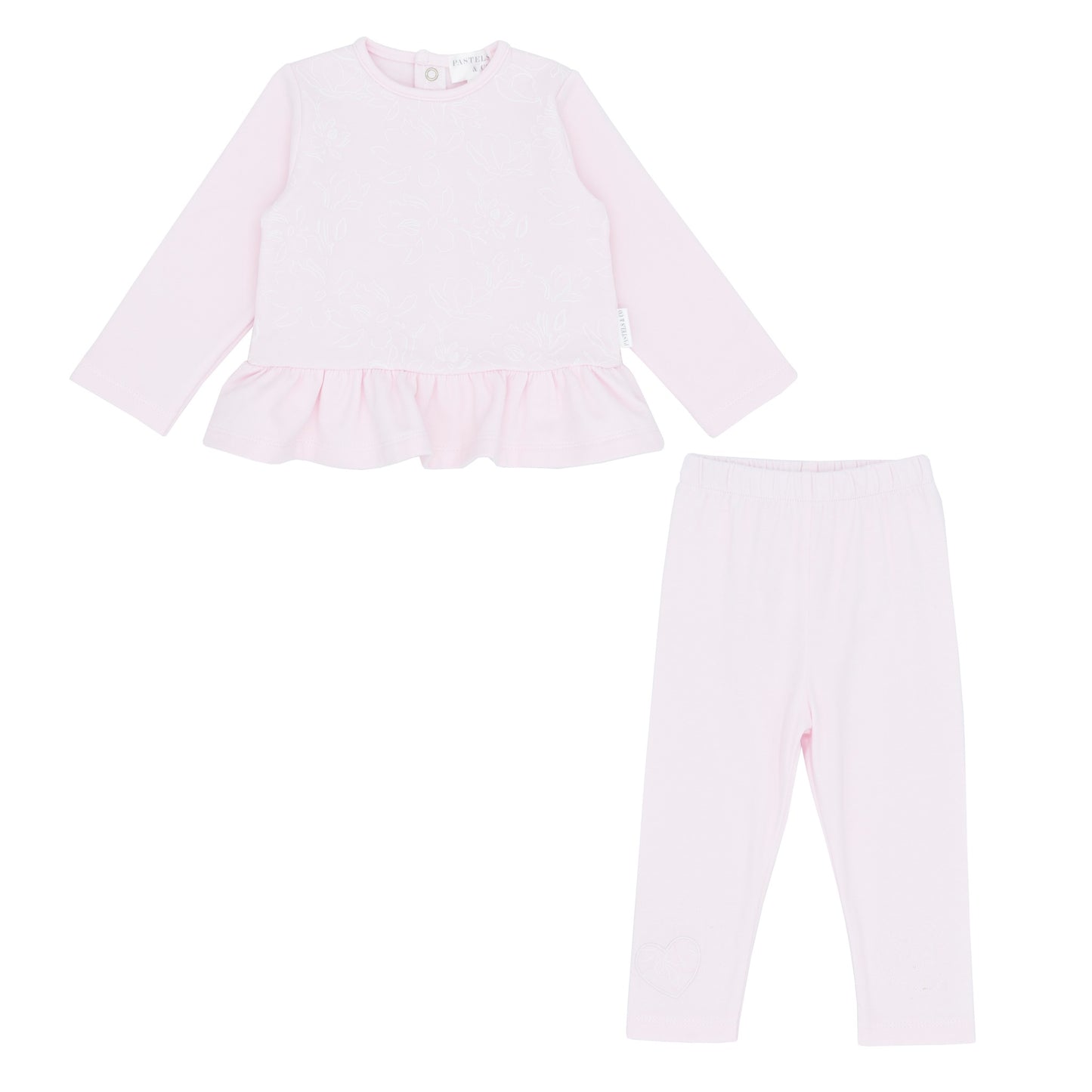 Pastels & co pink leggings set