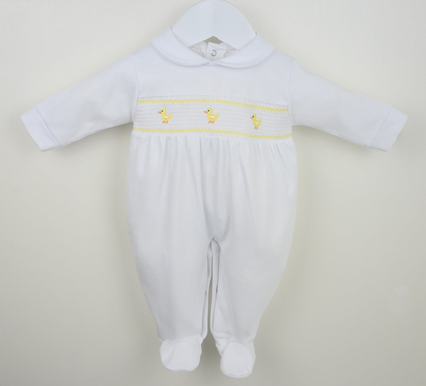 Pex chick smocked baby grow
