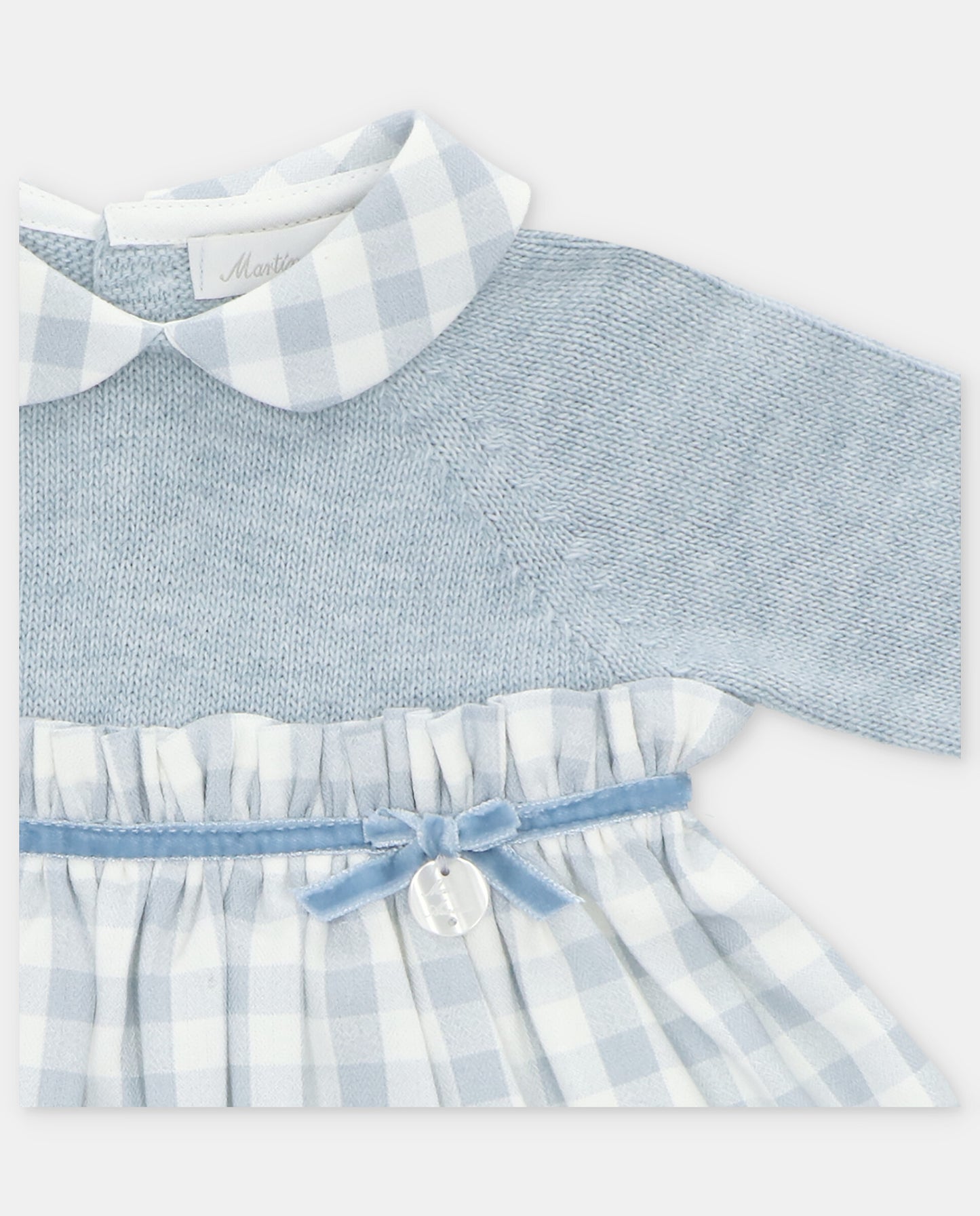 Martin Aranda blue checked dress