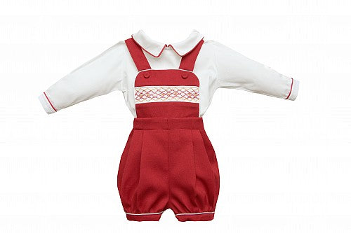 Pretty originals red smock dungaree