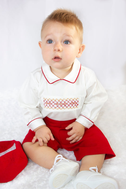 Pretty originals red short and shirt set