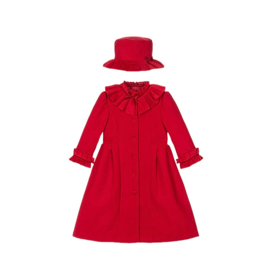 SALE Sarah Louise Red Coat & Hat