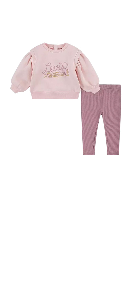 Levis legging set crystal rose