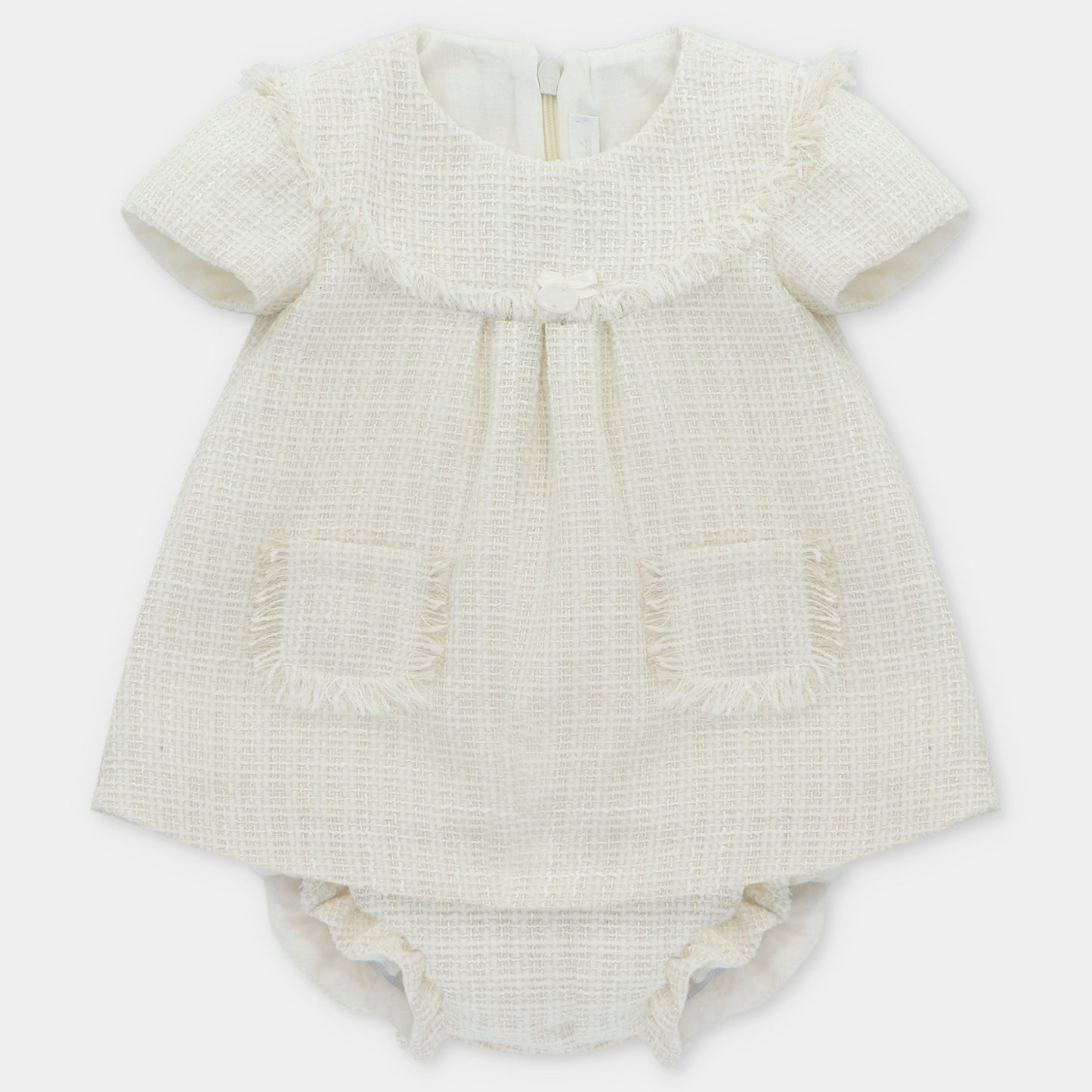 Martin Aranda cream dress and pants