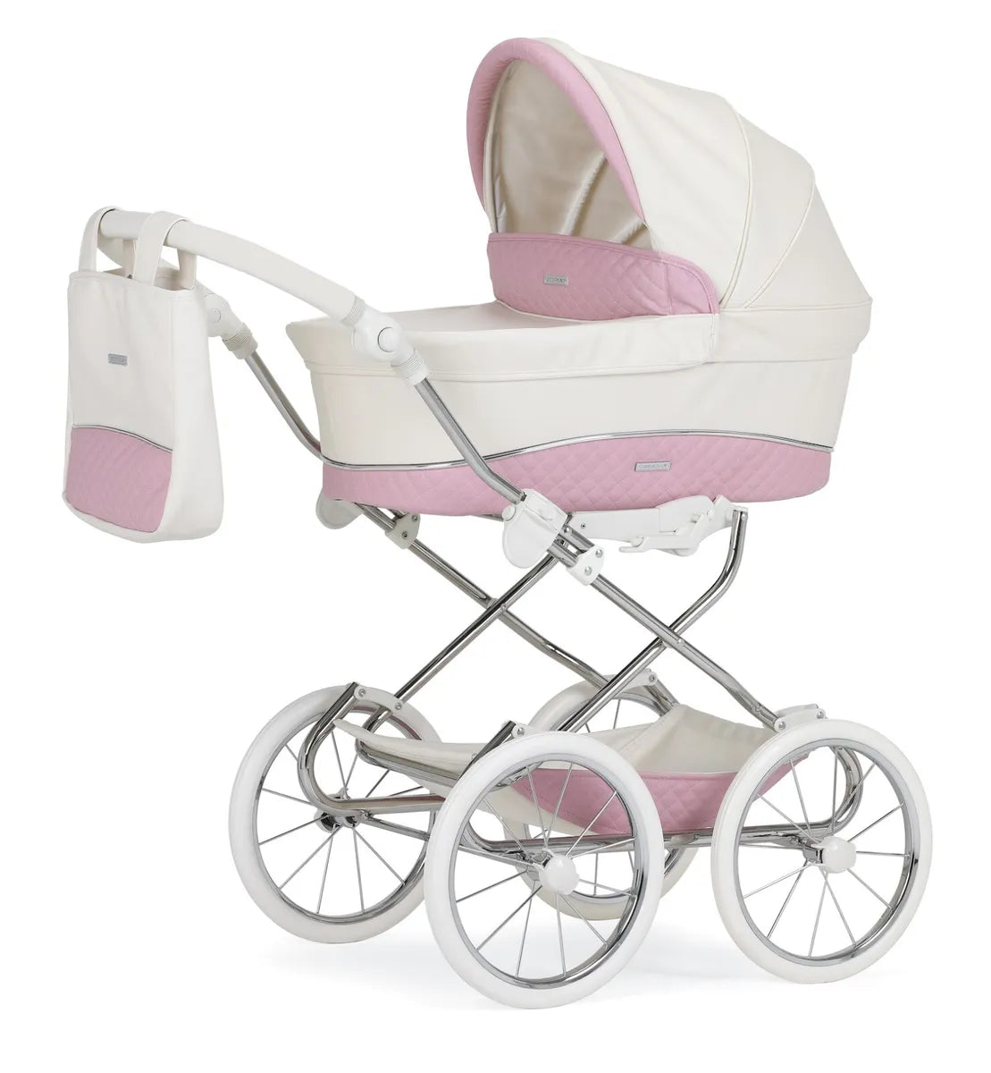 BEBECAR DOLLS PRAM - ICED PINK