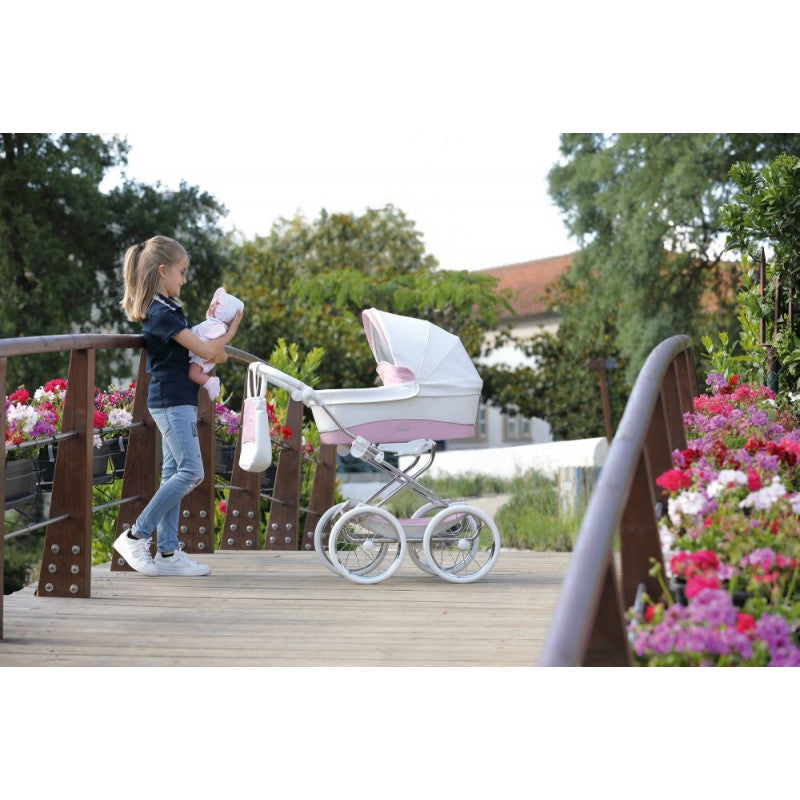 BEBECAR DOLLS PRAM - ICED PINK